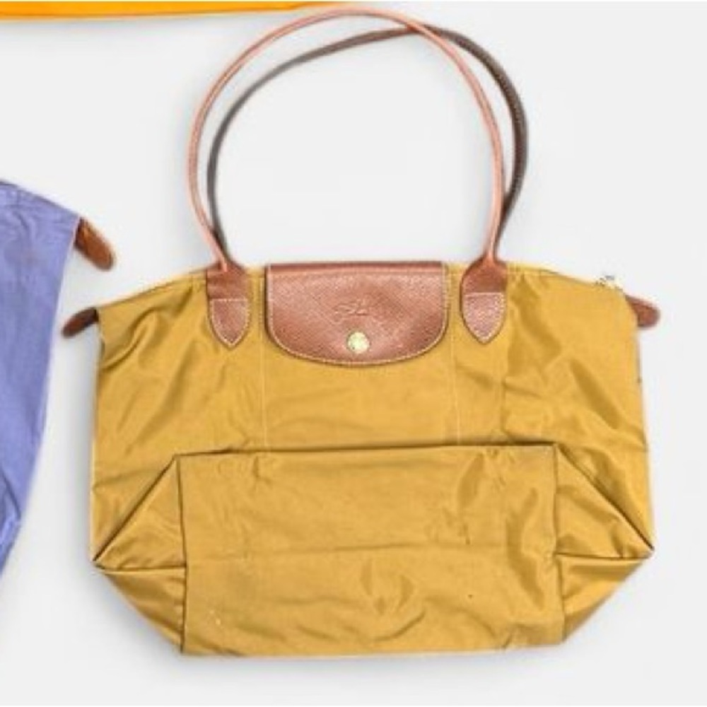 Longchamp Women's Tote Bag - Yellow and Brown